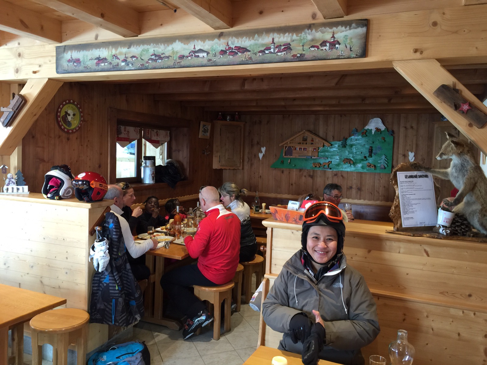 Guest travel review mountain restaurants in Les Gets Teddy Rambles