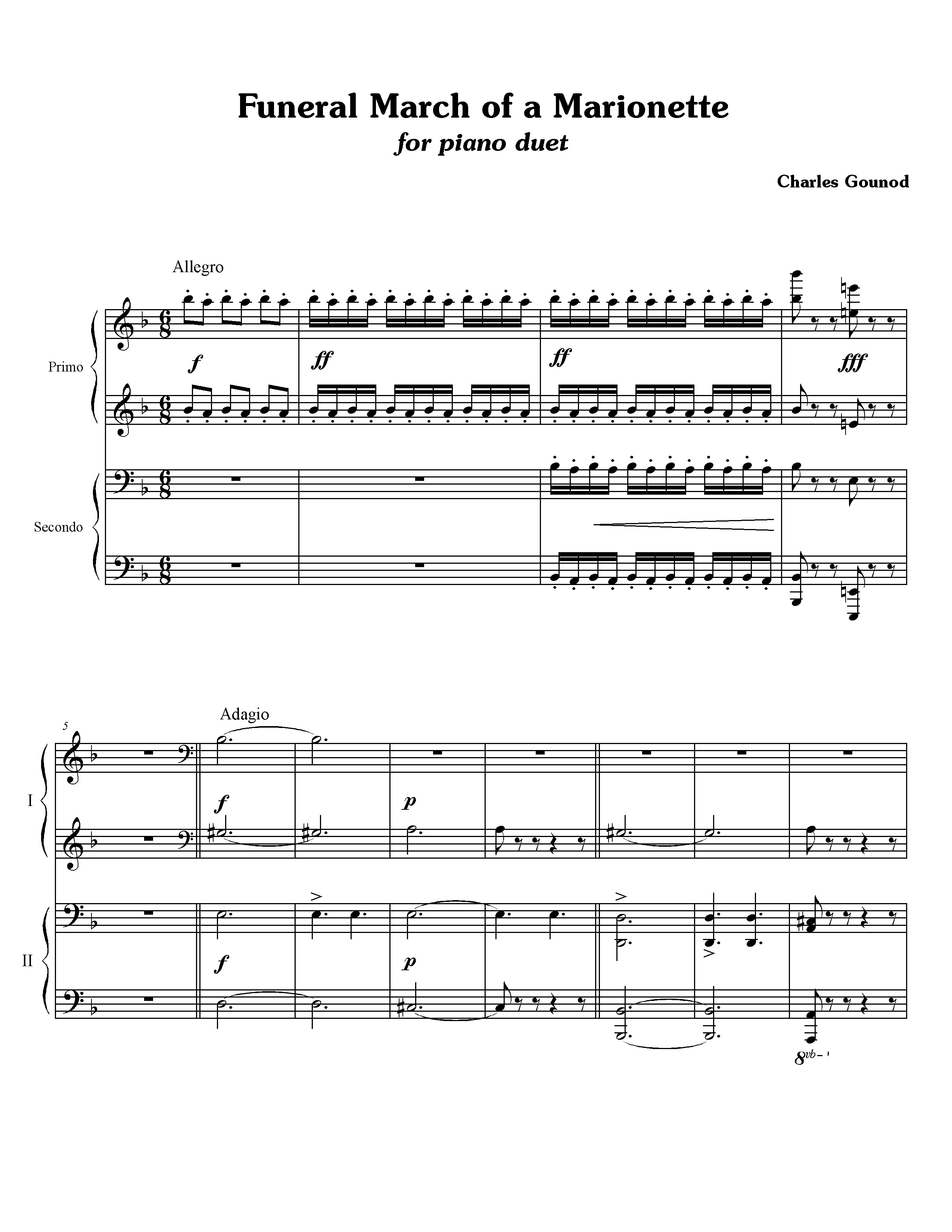 Gounod Funeral March of a Ted's Piano World