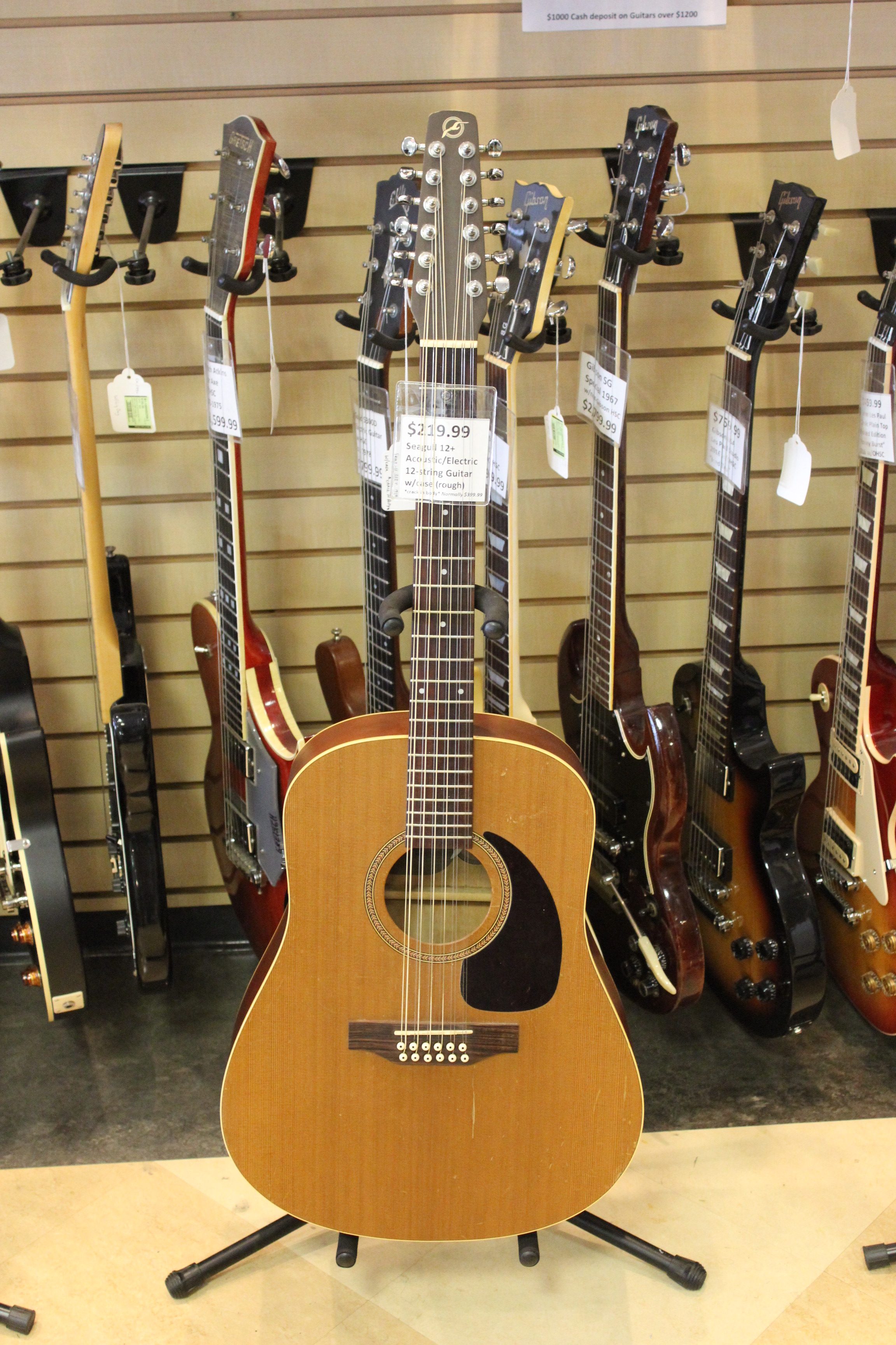 Seagull 12+ Acoustic/Electric 12string Guitar Used Ted's Pawn Shop