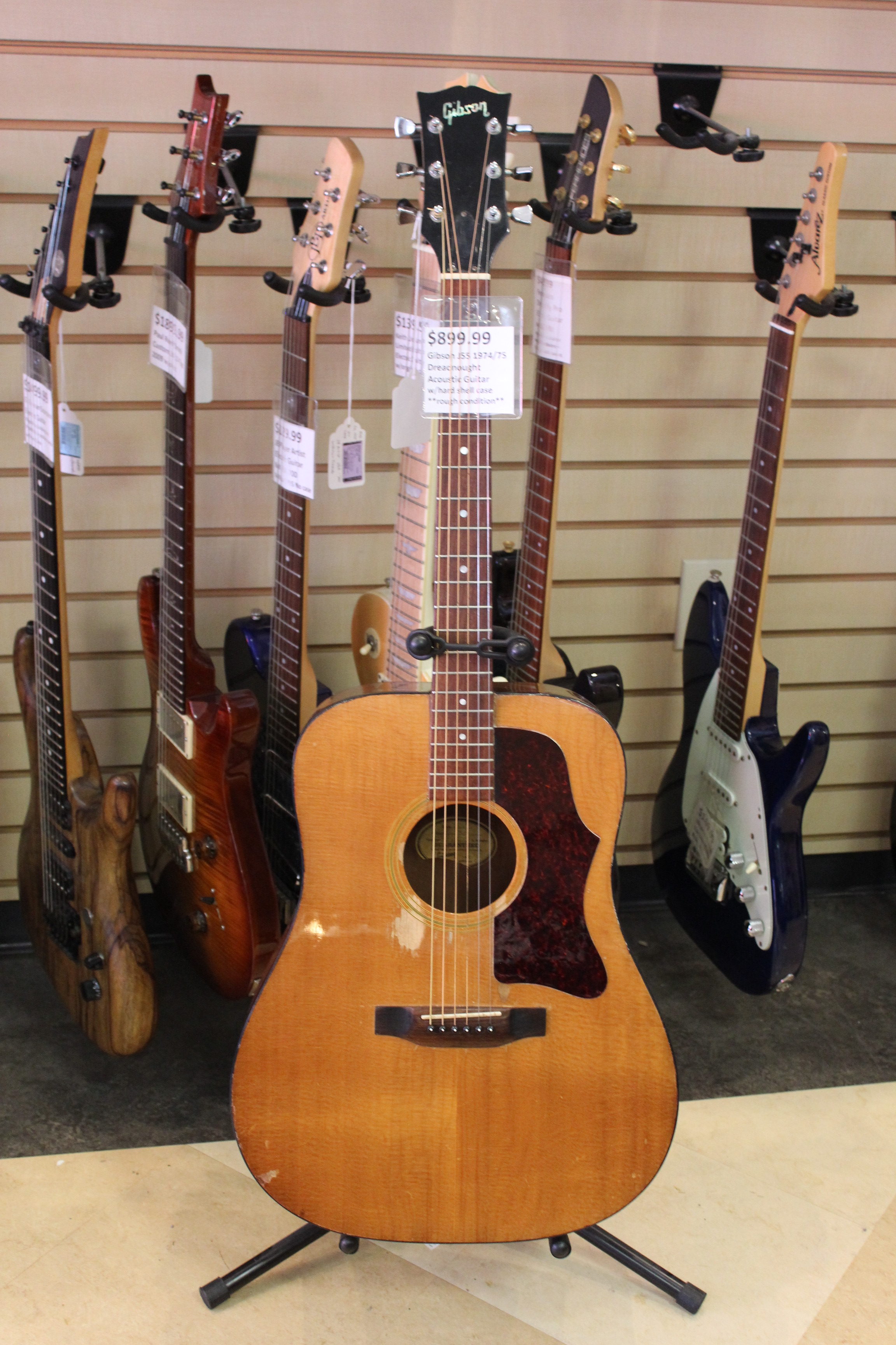 Gibson J55 Dreadnought 1974/75 Acoustic Guitar Used Ted's Pawn Shop