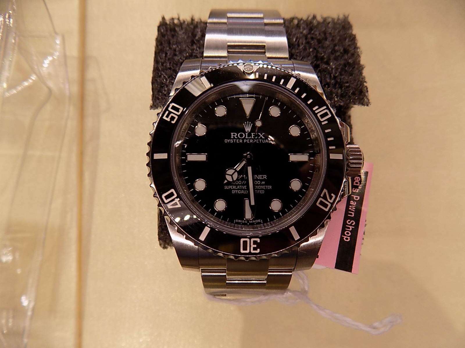 114060 Rolex Submariner NODate Stainless Steel Watch Ceramic Preowned