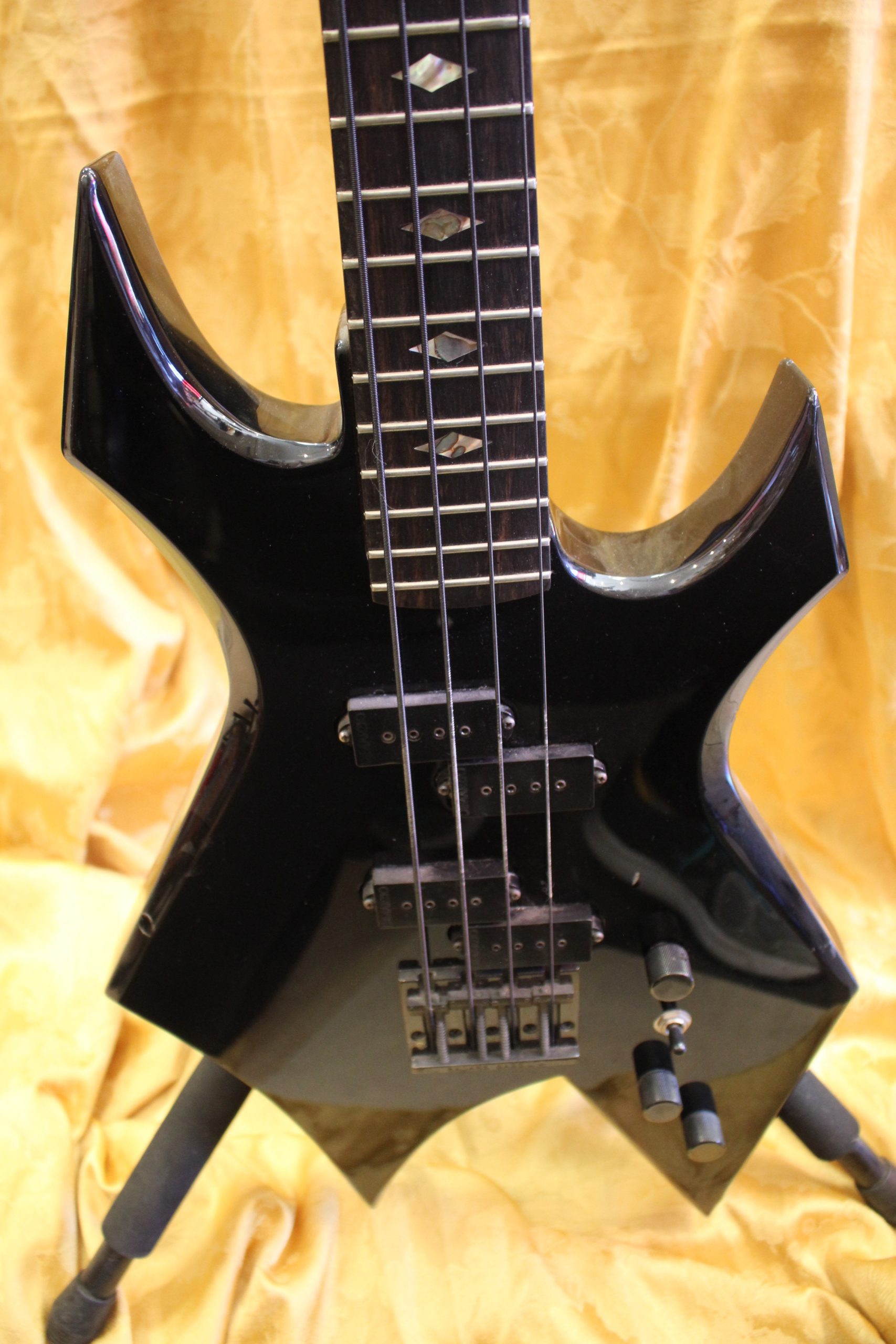 BC Rich Warlock USA Bass Guitar w/HSC 1980s Ted's Pawn Shop