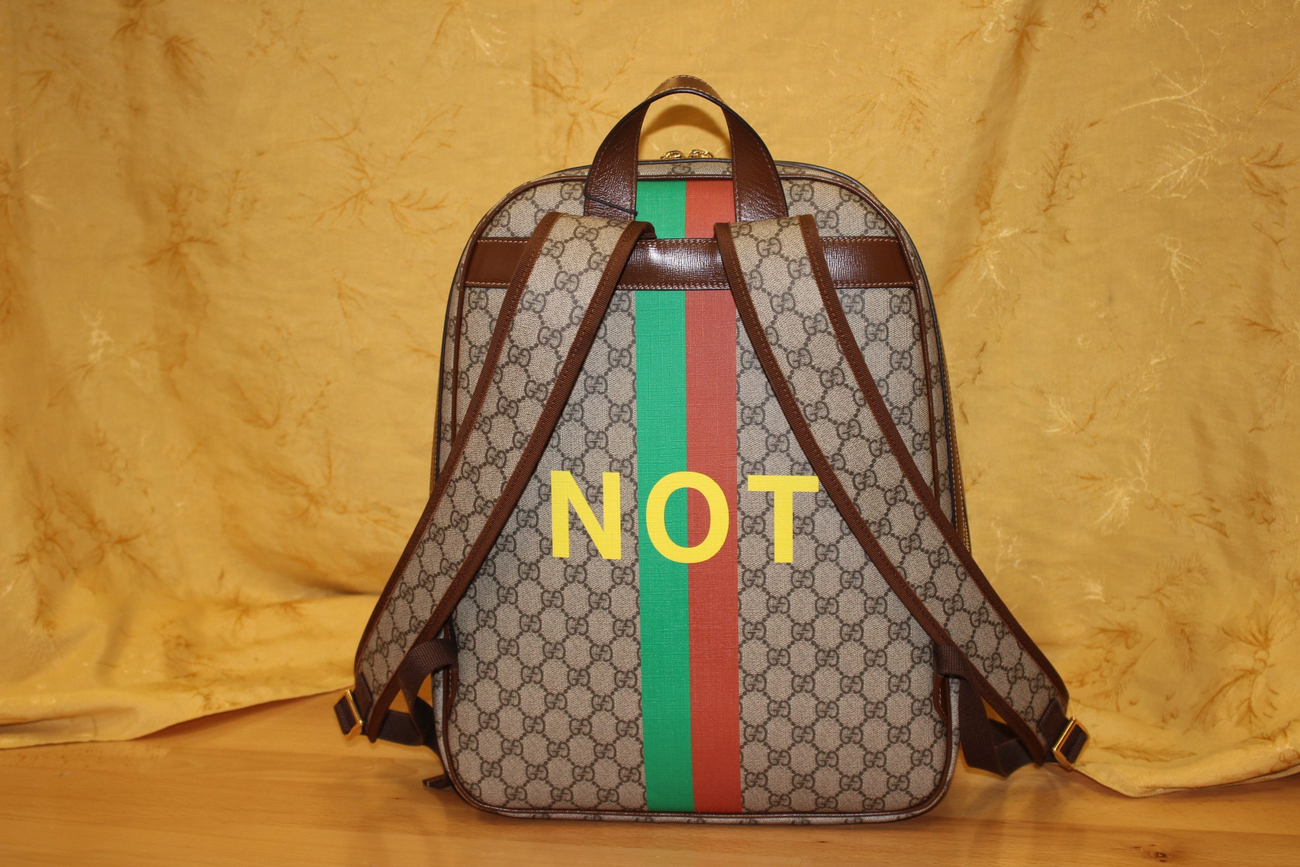Gucci GG Supreme Canvas Fake/Not Collection Backpack Preowned Ted's