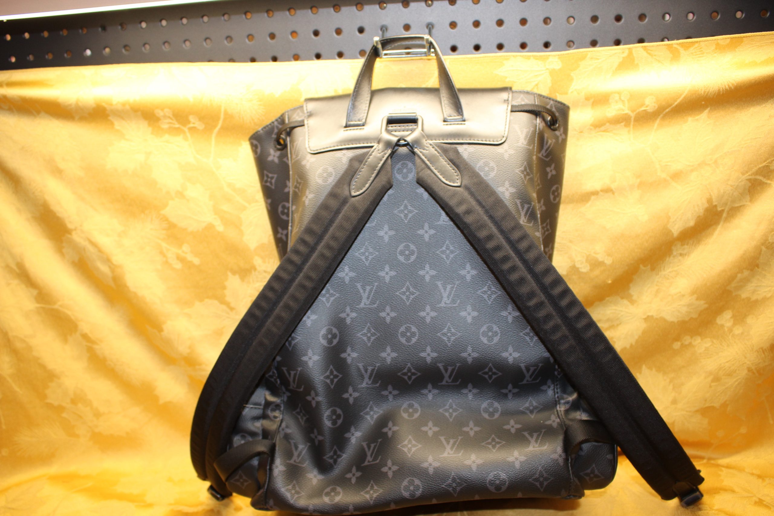 Louis Vuitton Men’s Backpack Trio Monogram Eclipse Canvas Preowned