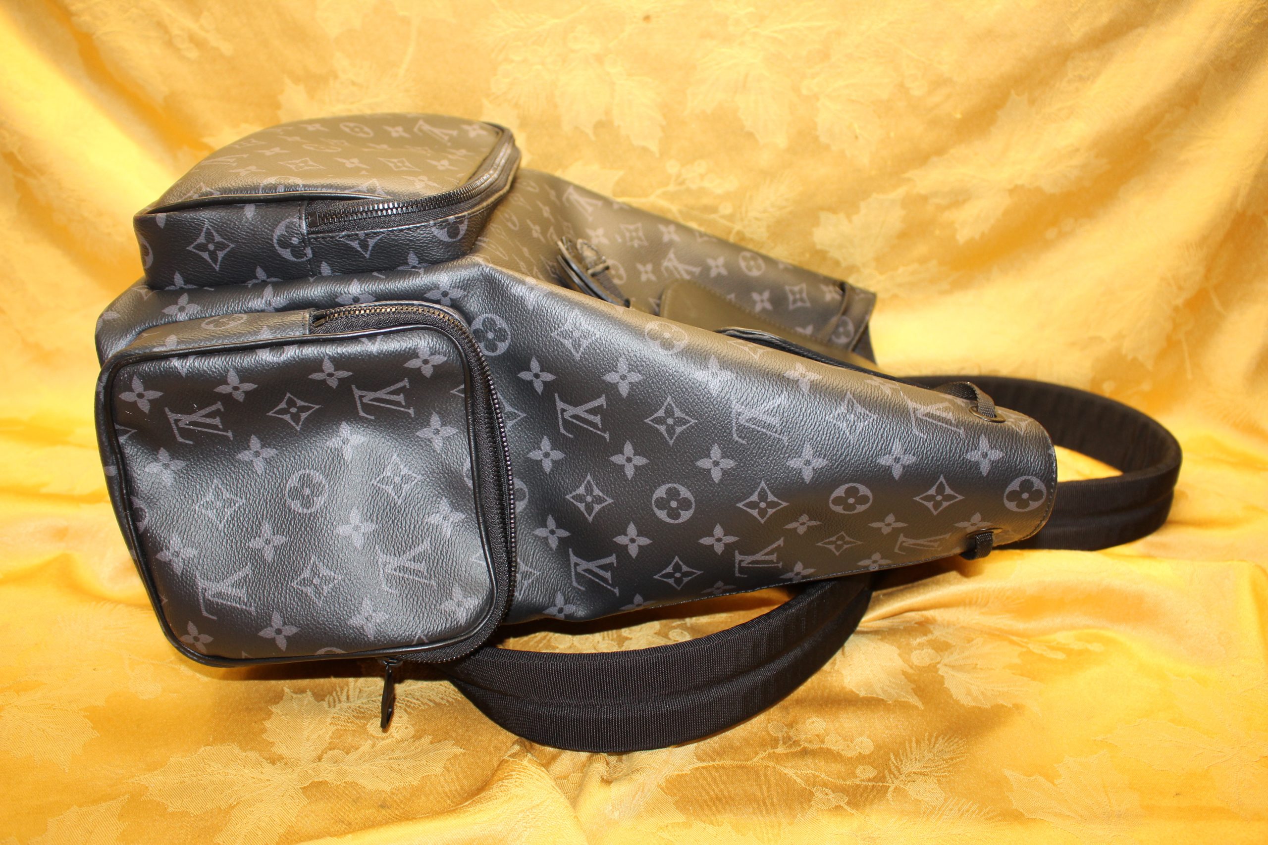 Louis Vuitton Men’s Backpack Trio Monogram Eclipse Canvas Preowned