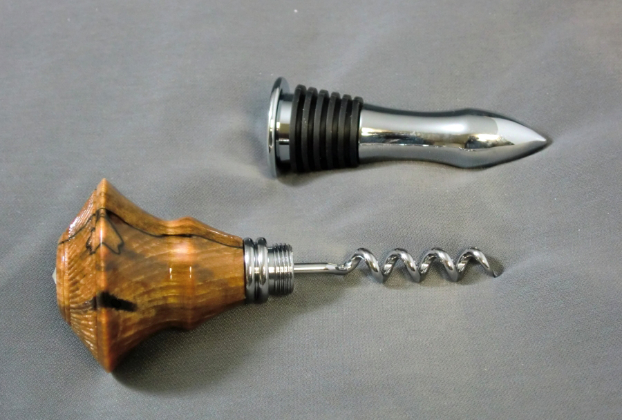 Hidden Corkscrew Wine Bottle Stopper Ted's