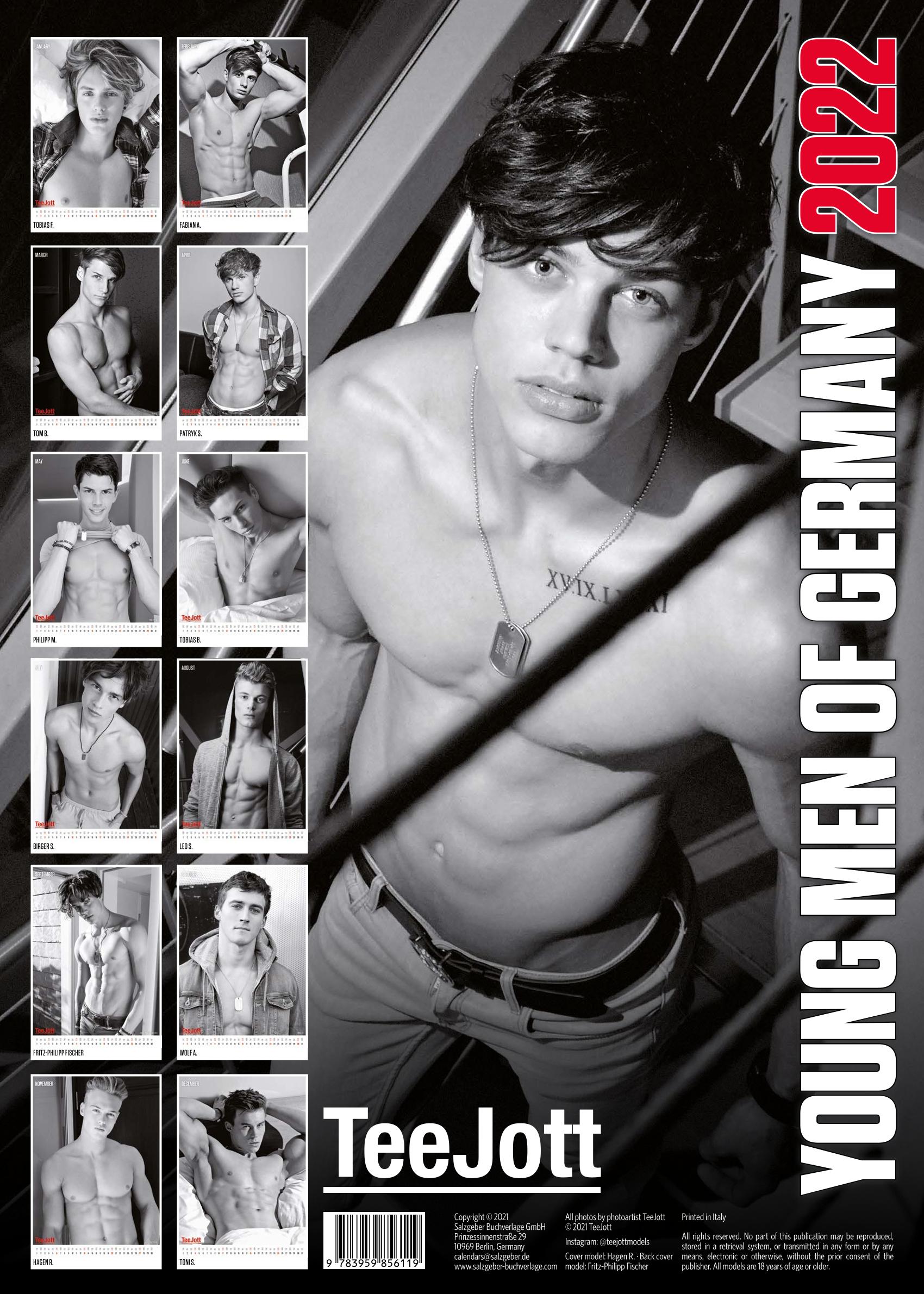 The New Teejott-Photocalendar: Teejott Young Men Of Germany 2022 – Buy It  Now!!! | Teejott-Models