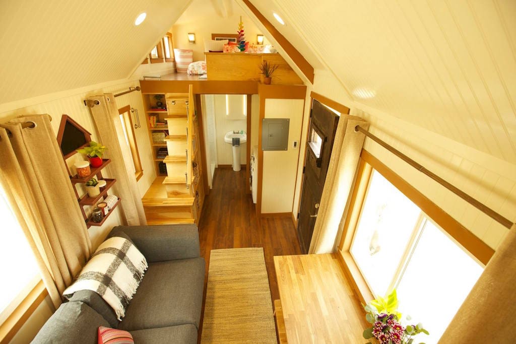 Custom Craftsman Built on Tiny House Nation Teeny Abode Living Big