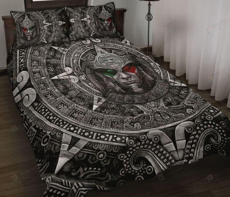 Aztec Warrior Mexican Quilt Bedding Set Teeruto