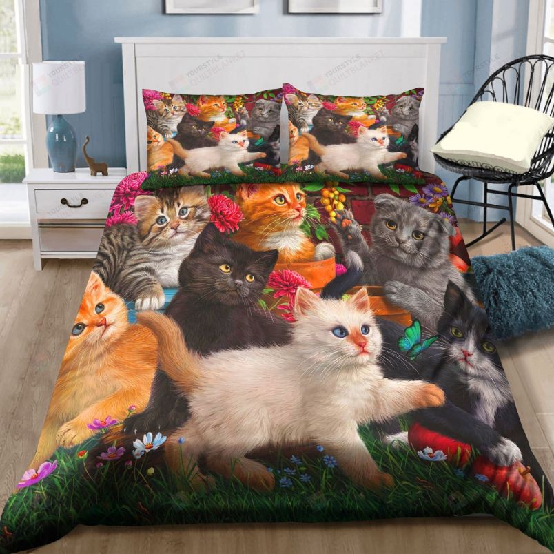 Cute Kittens Bedding Set Teeruto