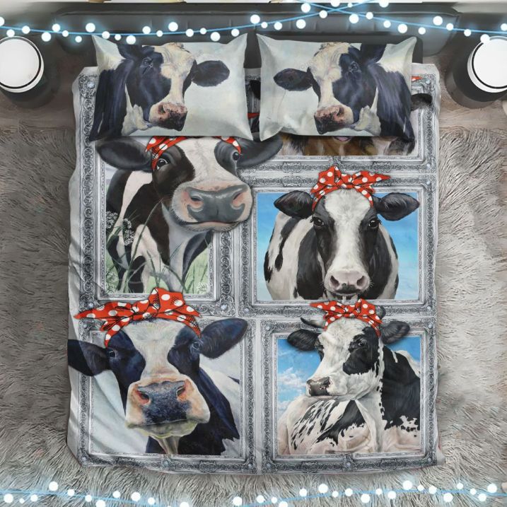 Dairy Cow Bedding Set Teeruto