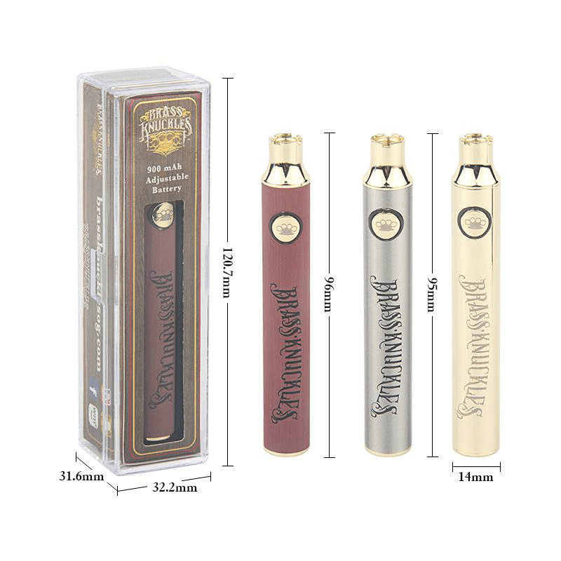 Brass Knuckles Vape Battery For Cartridge CBD THC HHC DEVICE SUPPLIER