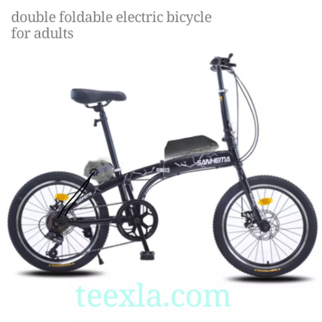 Double foldable electric bicycle Teexla