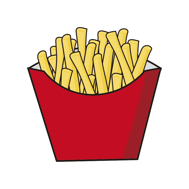手描きイラスト：フライドポテト】の画像素材(31629960) | イラスト素材ならイメージナビ フライドポテトの無料(フリー)イラスト | かわいい手描きの無料素材「てがきっず」保育園・小学校・介護施設にぴったりのフリー素材イラスト