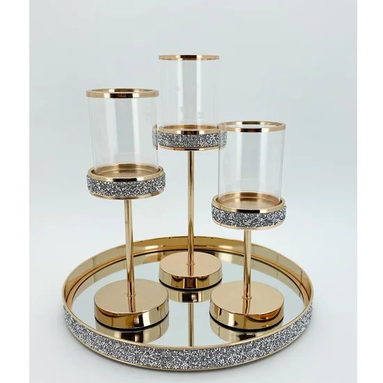 Round Gold Tray (TY18252G) Tegh Decor