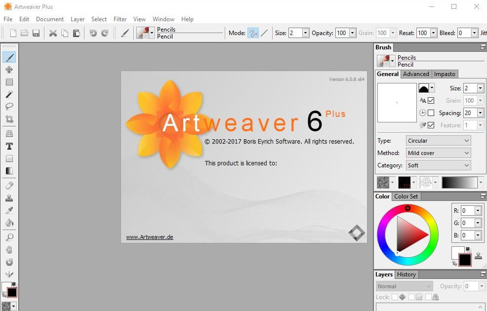 Artweaver Plus 6 Tegneprogrammer.dk