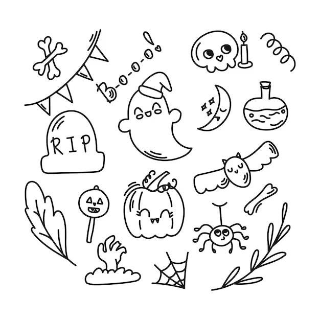 10 Sjove Halloween Tegninger til Print Tegneprogrammer