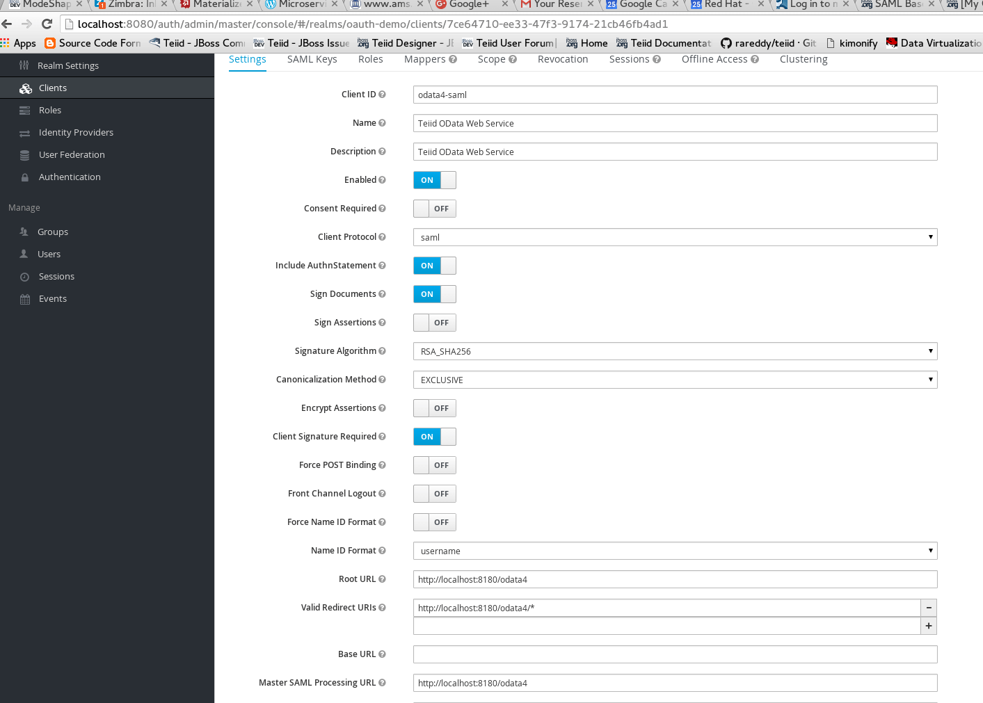 SAML Based Security For OData Using KeyCloak · GitBook