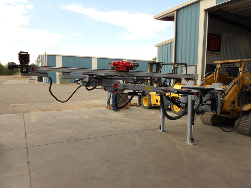 Skid Steer Drill Attachment TEI Rock Drills