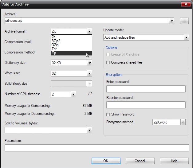 Creating a Zip Archive Teition Solutions
