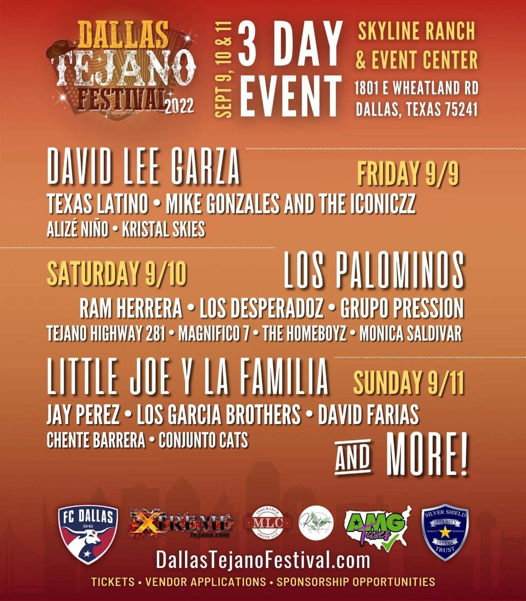 dallas tejano music festival 2023 Inaugural Dallas Tejano Festival 2022 features the biggest Tejano superstars on Sep. 911