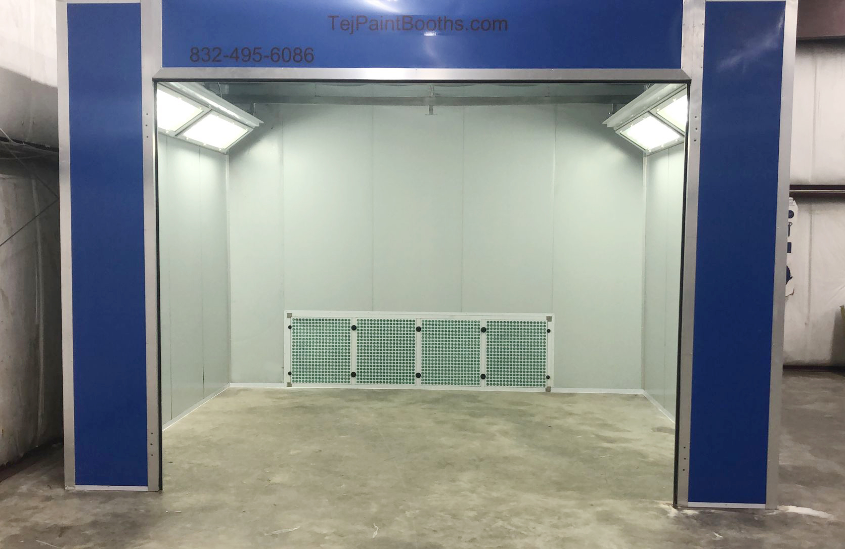 Open Face Paint Booth Tej Paint Booths