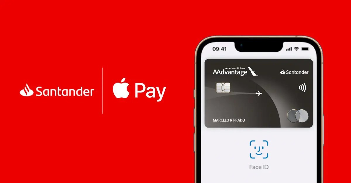 Apple Pay chega ao Santander com milhas em dobro