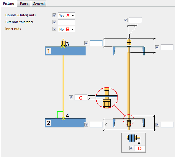 Sag Rod Tekla User Assistance