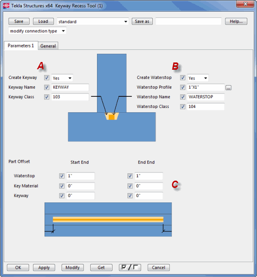 Keyway Recess Tool Tekla User Assistance