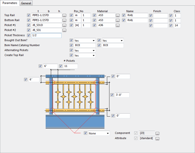 Ornamental Picket Panel Tekla User Assistance