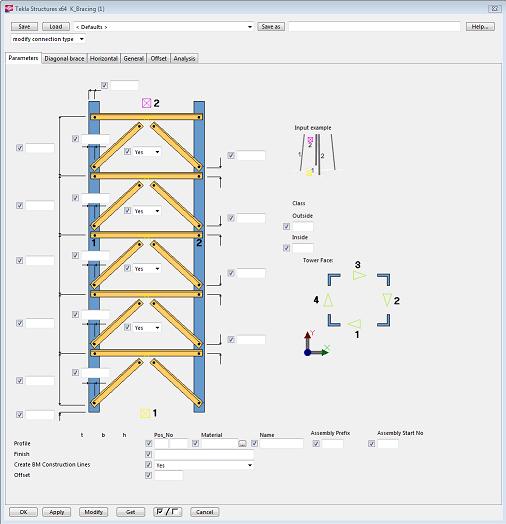 K Bracing Tekla User Assistance