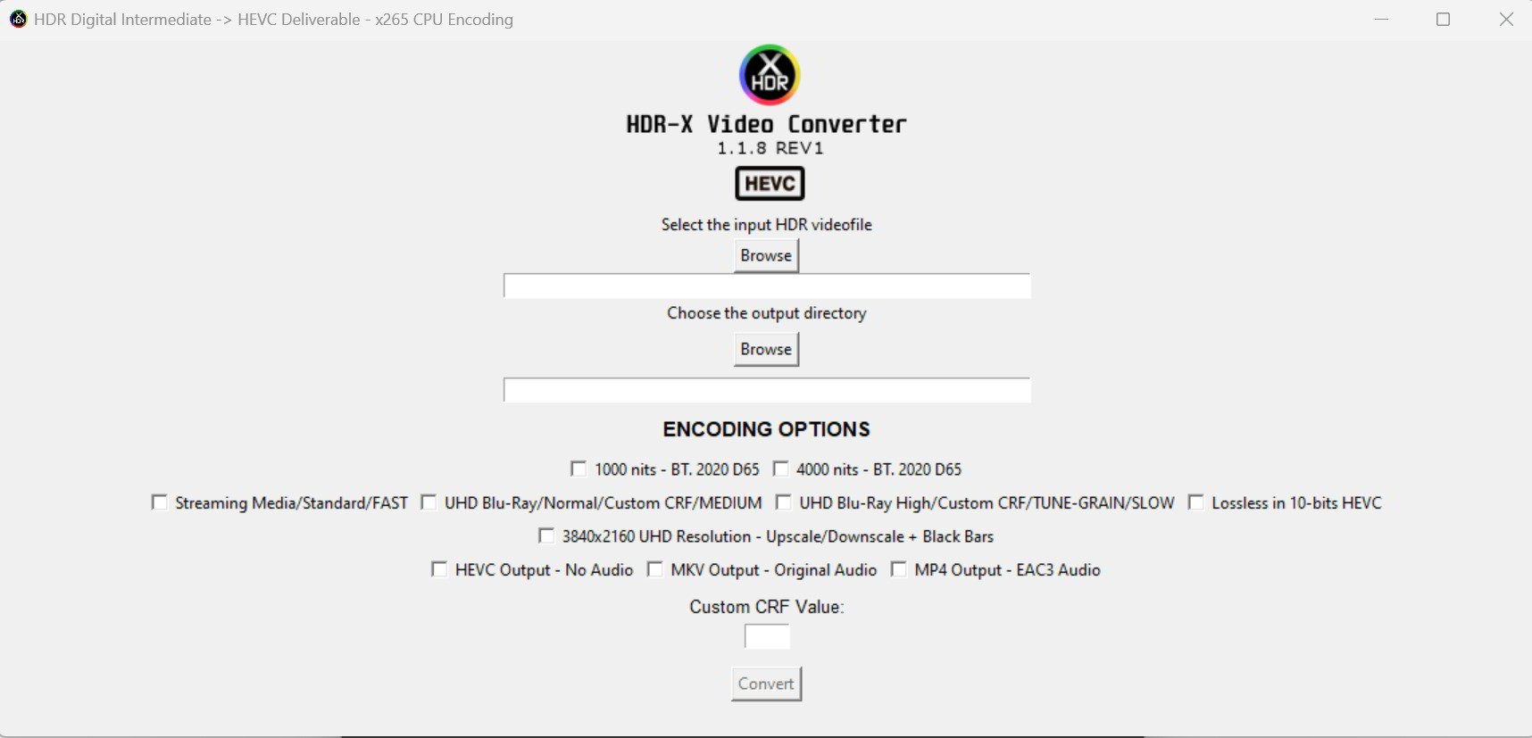 HDRX Video Converter 1 Week License TEKNO3D Labs