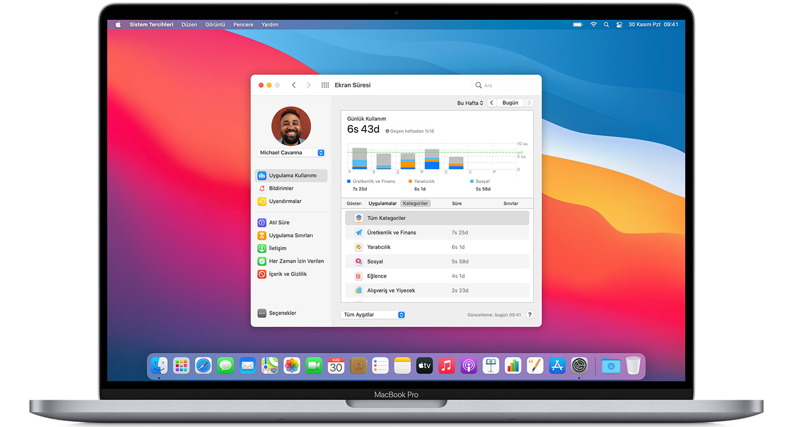 Macbook ta Ekran Süreleri Nasıl Kontrol Edilir?