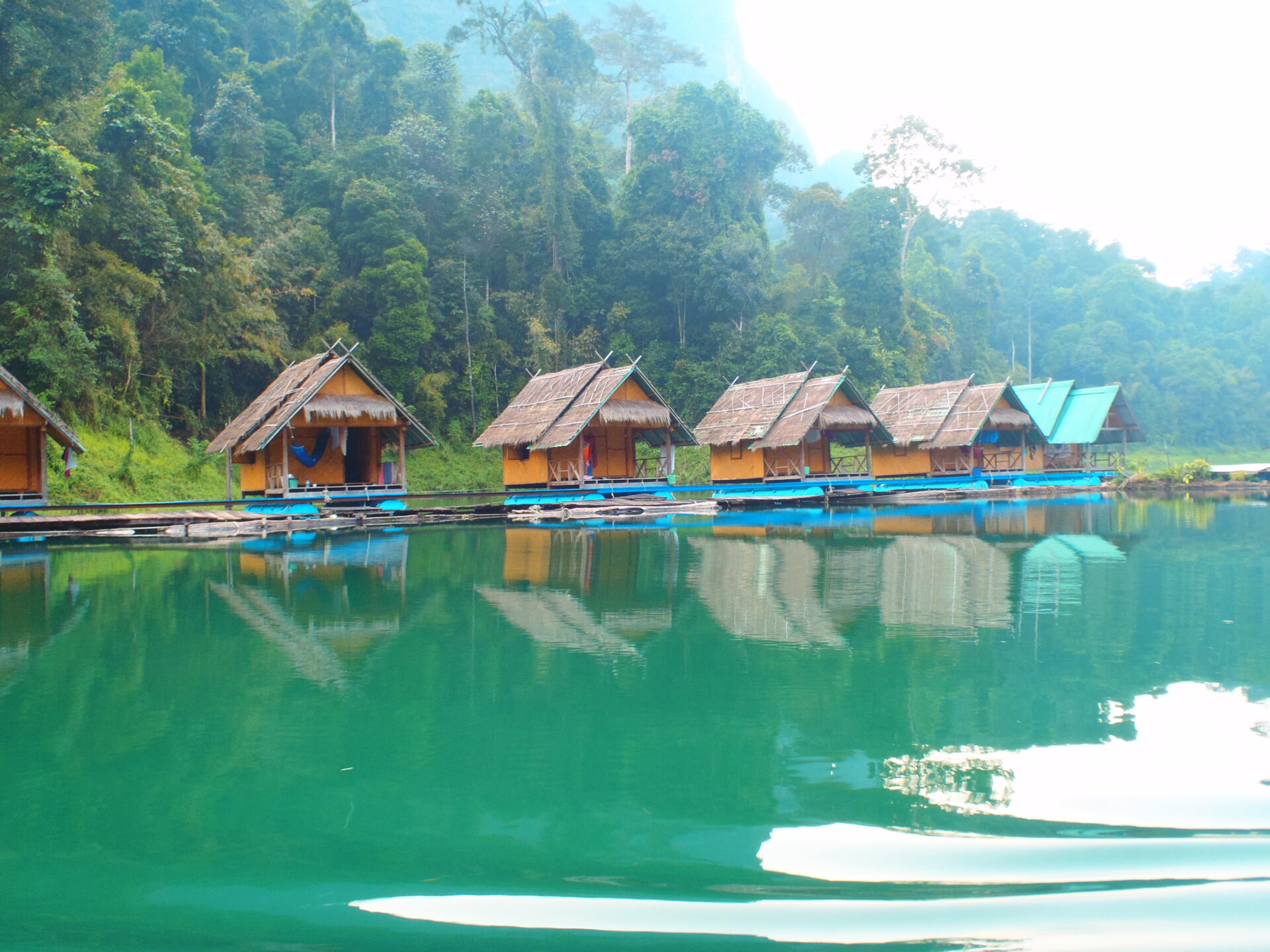 The Floating Bungalows Cheow Lan Lake, Khao Sok Thailand
