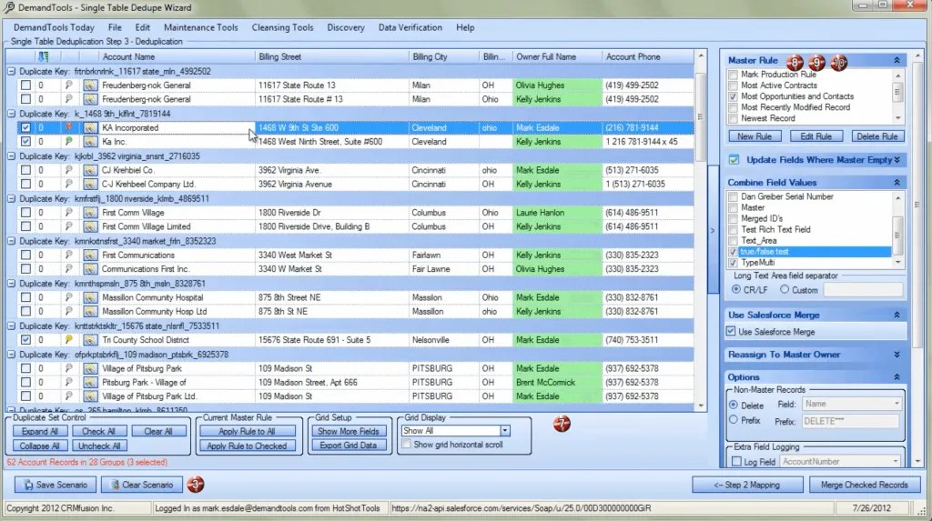 Demandtools Review deduping records & maintaining CRM data tool