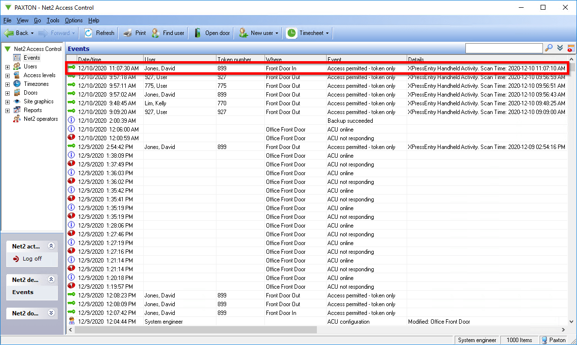 Paxton Access Net2 Telaeris, Inc.