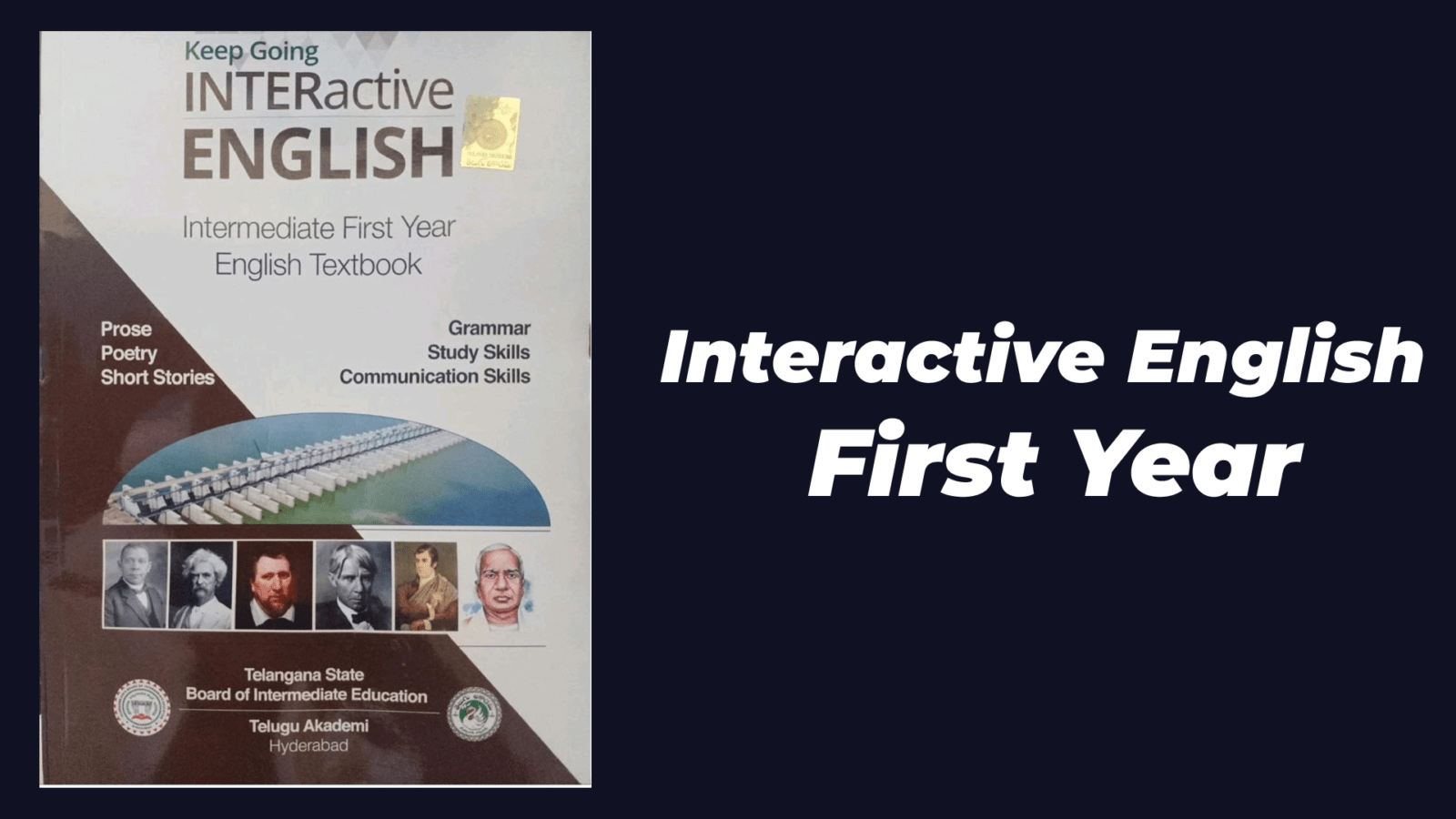 Intermediate First year English Prose -1 Two Sides of Life.