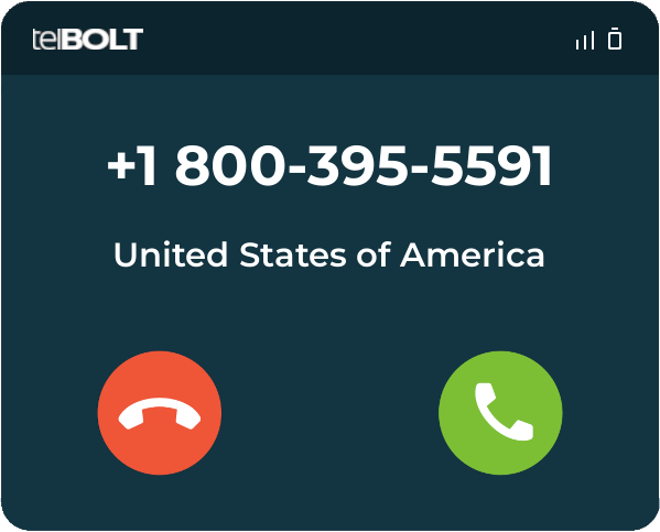 Who is 8003955591 / (800) 395-5591 from United States of America - telBOLT