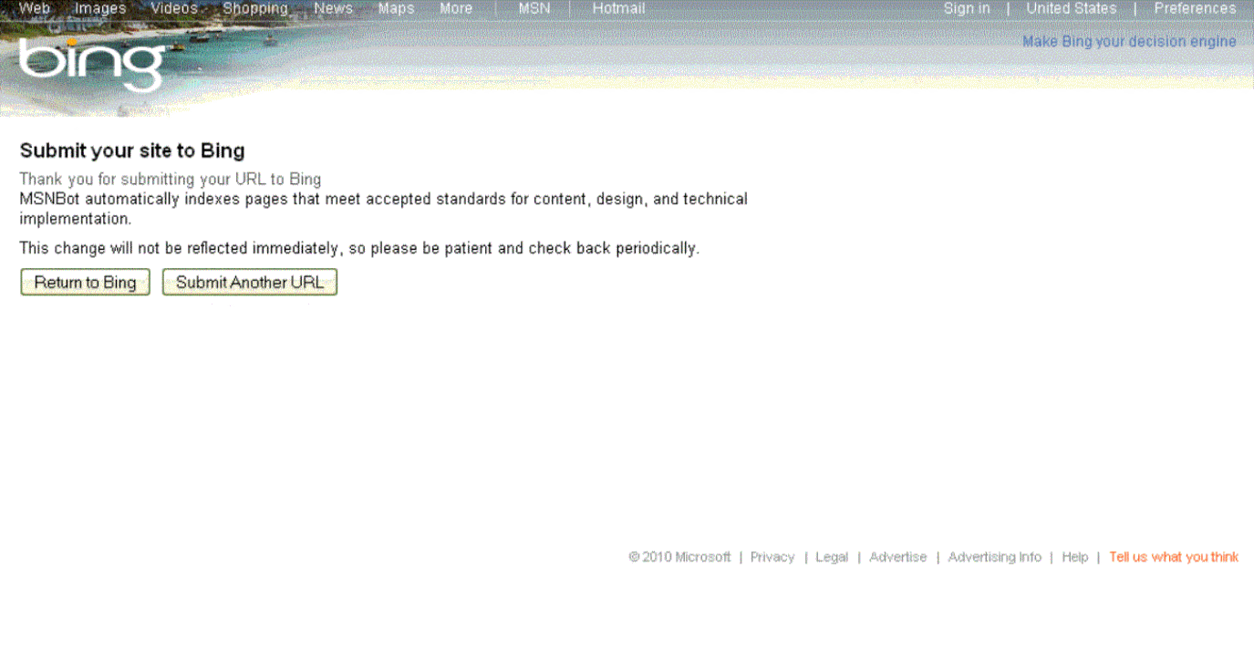 Submit Your Blog or Website to Bing 123beta Submit Your Blog or Website to Bing 123beta