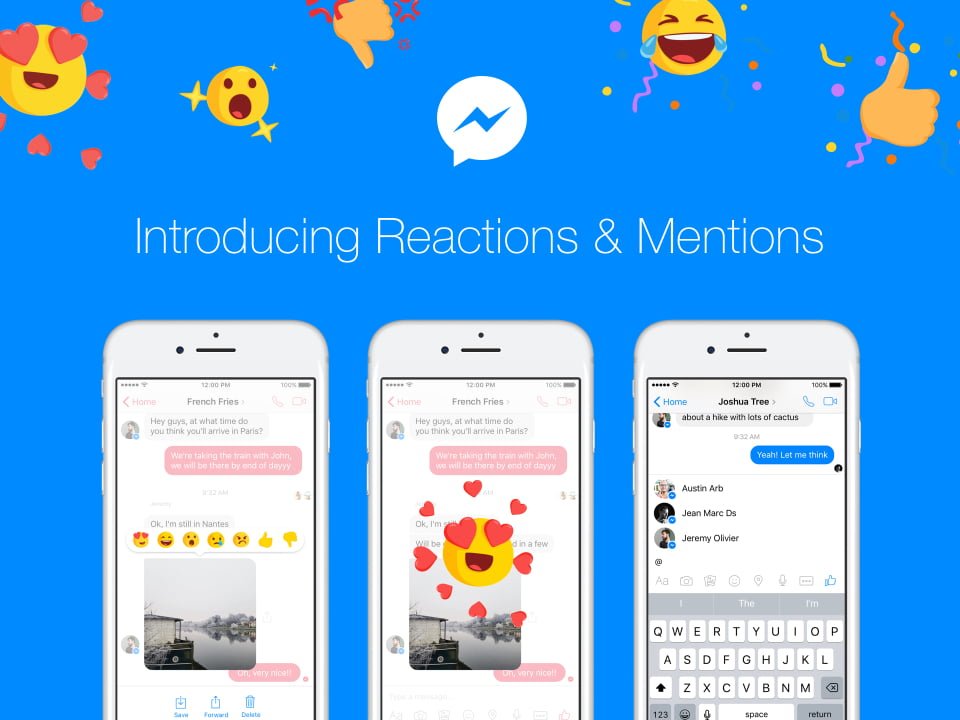 Facebook Messenger Updated With Per Message Reactions and Mentions
