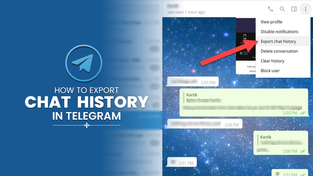 How To Export Chat History In Telegram Export Telegram Chat History