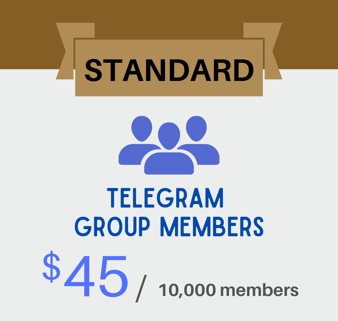[STANDARD] Telegram Group Members - 10,000 members - Telegram Rocket