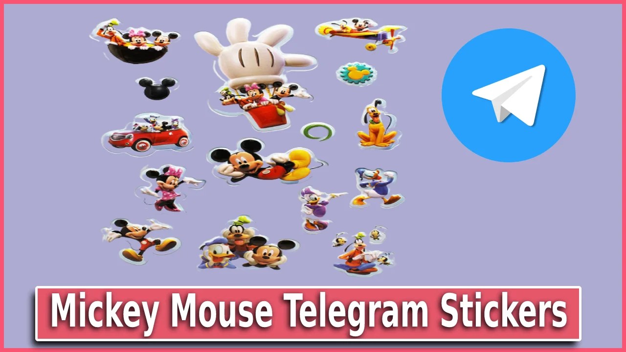 961+ Mickey Mouse Telegram Stickers packages List 2024