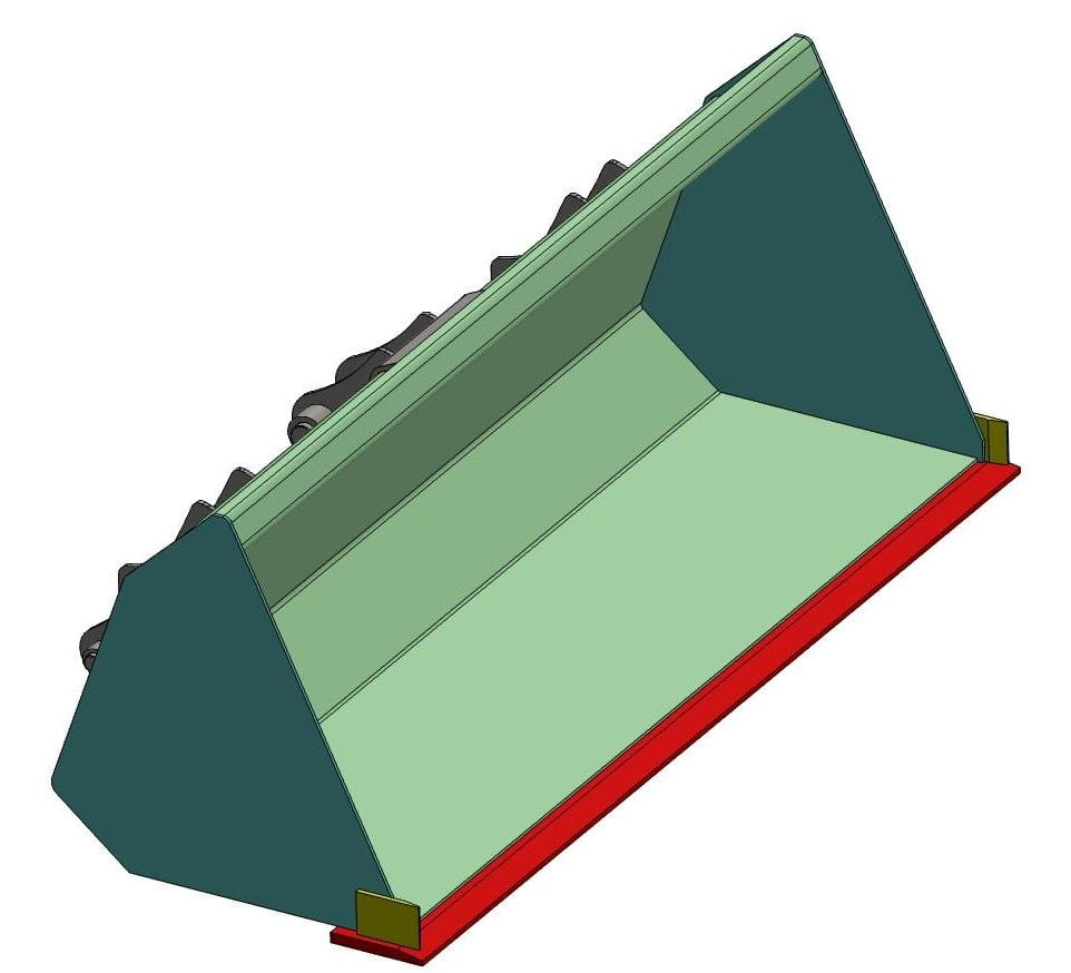 General Purpose Buckets 1.22m (48") For Kubota LA243 Loaders Evans