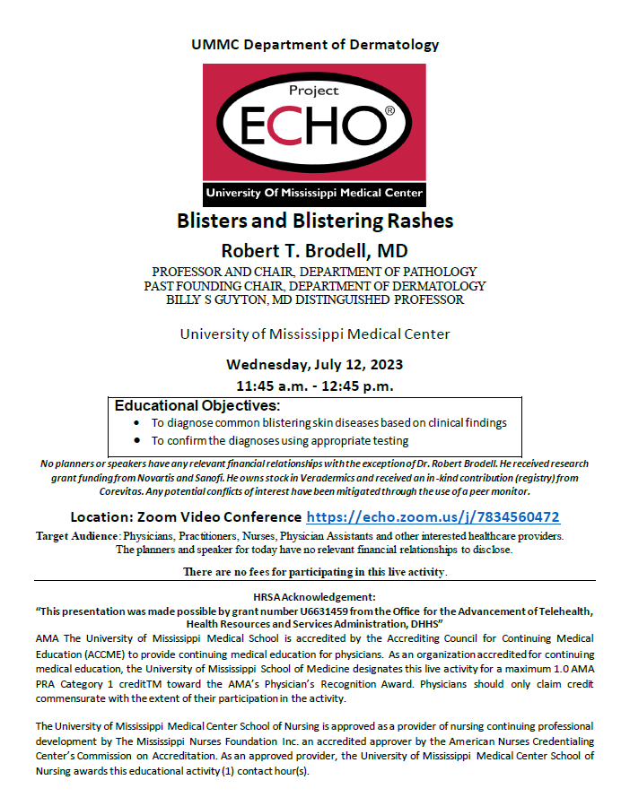 UMMC Project ECHO Dermatology Telehealth Centers of Excellence