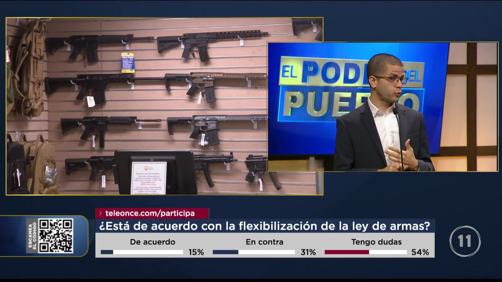 La Tribuna ¿Flexibilizar o no la Ley de Armas en Puerto Rico? TeleOnce TV Vívelo
