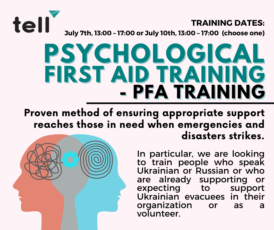 Psychological First Aid Training TELL Japan