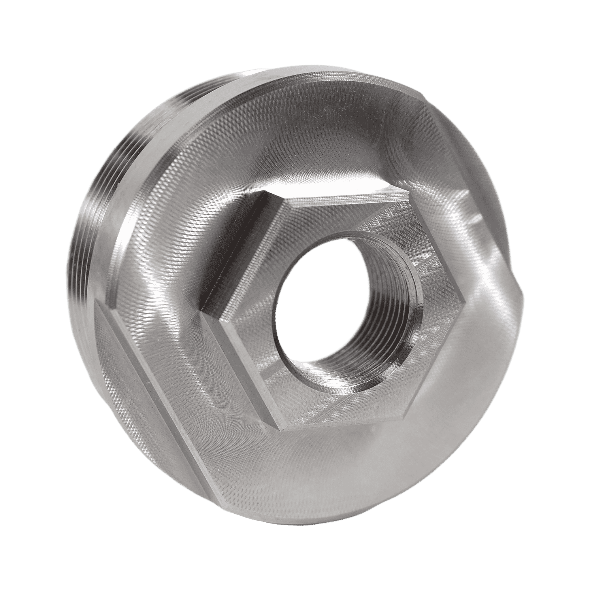 1.375x24TPI Thread Adapter Stainless Steel