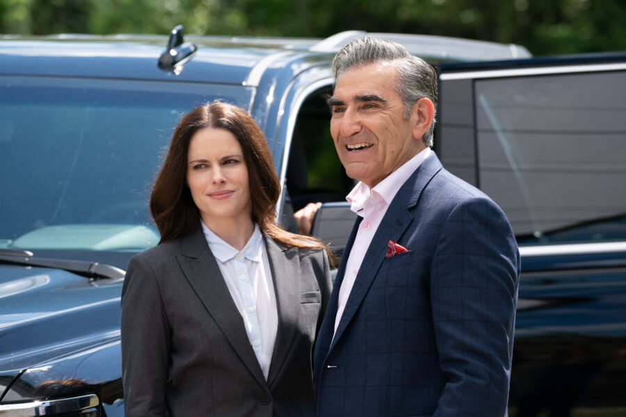 Schitt’s Creek Season 6 Episode 12 Johnny (Eugene Levy), Stevie