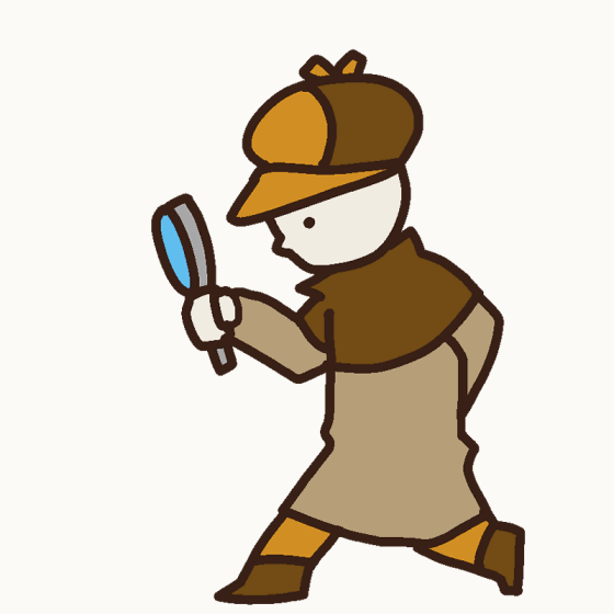 【Icon_B267】動くイラスト「探偵」